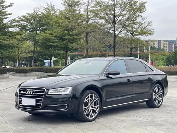 The used car 2017 Audi A8 A8L 45 TFSI Quattro with black color