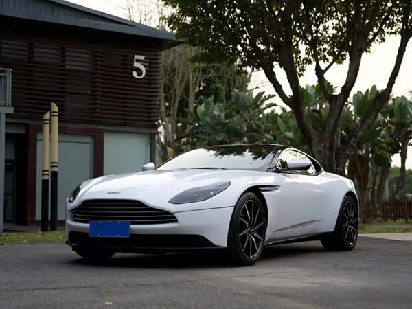 The used coupe car 2019 Aston Martin DB11 4.0T V8 with white color