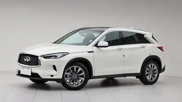 The Used car 2020 White Infiniti QX50 for sale.