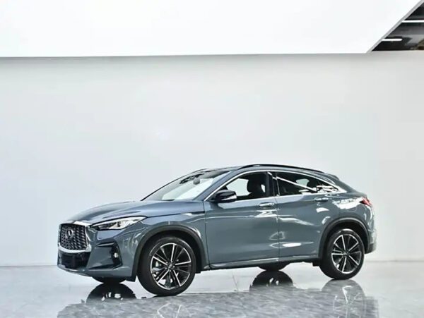 The Used car 2022 Sliver/Gray Infiniti QX55 for sale.
