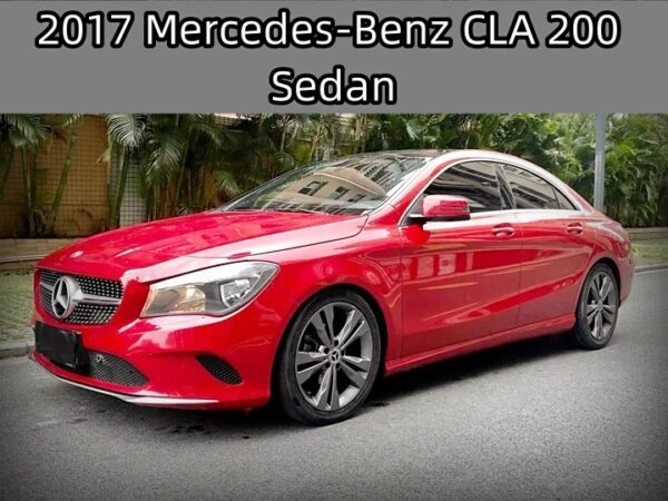 Mercedes-Benz CLA with red color